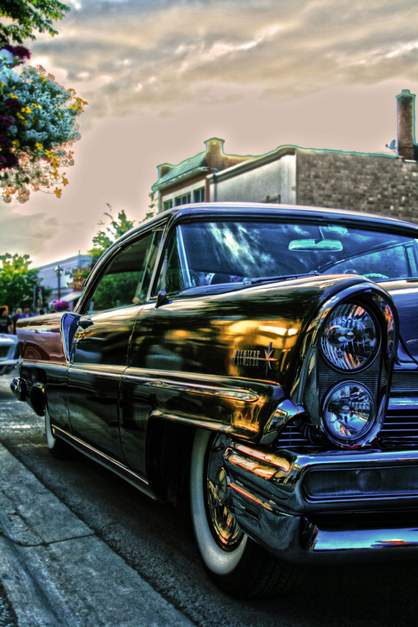 Classic Car at Sunset